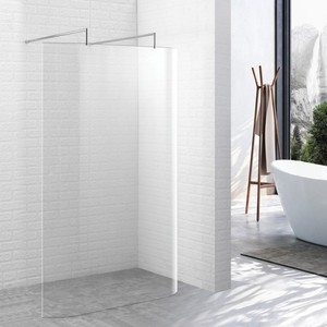Porte <span class=keywords><strong>de</strong></span> <span class=keywords><strong>douche</strong></span> coulissante sans cadre chromée minimaliste et simple pour caravane, <span class=keywords><strong>paroi</strong></span> <span class=keywords><strong>de</strong></span> <span class=keywords><strong>douche</strong></span> amovible, cabine <span class=keywords><strong>de</strong></span> <span class=keywords><strong>douche</strong></span> en verre intelligent - Product Image 2
