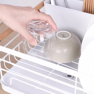 Estante <span class=keywords><strong>de</strong></span> secado <span class=keywords><strong>de</strong></span> <span class=keywords><strong>platos</strong></span> <span class=keywords><strong>de</strong></span> metal <span class=keywords><strong>de</strong></span> cocina a prueba <span class=keywords><strong>de</strong></span> herrumbre con mango <span class=keywords><strong>de</strong></span> <span class=keywords><strong>madera</strong></span> Soporte <span class=keywords><strong>de</strong></span> utensilios extraíble <span class=keywords><strong>y</strong></span> <span class=keywords><strong>escurridor</strong></span> <span class=keywords><strong>de</strong></span> cuencos - Product Image 5