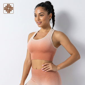 Taiwan Short <b>Sleeves</b> Snug Fit Seamless Woman Yoga Gym Wear <b>Crop</b> <b>Top</b> - Product Image 1