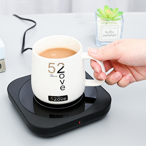 2024 Stock cadeaux de noël chauffe-tasse à café avec arrêt automatique pour la <span class=keywords><strong>maison</strong></span> bureau utilisation de bureau, plaque chauffante chauffe-tasse électrique Usb - Product Image 1