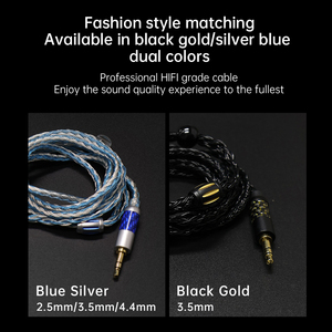 Câble HIFI pour écouteurs intra-auriculaires ND D2, câble de musique 16 brins 3,5 mm 2 broches plaqué argent, câble de mise à niveau pour <span class=keywords><strong>KZ</strong></span> CCA TRN QKZ CVJ - Product Image 6