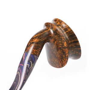 Briarwood Tobacco Pipe Bent Type 3mm Filter Solid Wood Smoking Pipe For Men Retro Style Personal Gift - Product Image 1