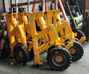 High-Performance 8ton-50ton Hidráulica Big Shipping Container Rodízios Placa Giratória Rodas Levantamento <span class=keywords><strong>Jack</strong></span> para Manuseio de Contêineres - Product Image 2