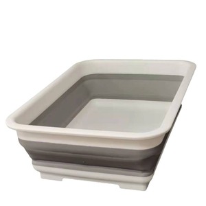 Bandeja Plegable Rectangular de Plástico 8L, Cubo de Hielo Portátil y Multifuncional para Uso Doméstico - Product Image 1