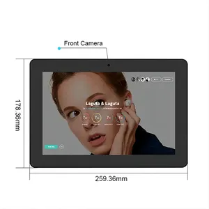 10 13 15 16 inç süper ince vücut dar ekran çerçevesi reklam oyuncu POS tablet Led ışık Android Tablet ile ışık çubuğu
