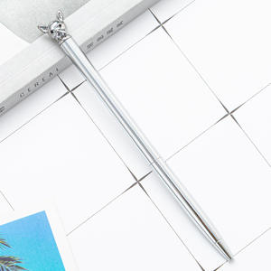 Creativo <span class=keywords><strong>Shar</strong></span>-<span class=keywords><strong>pei</strong></span> perro publicidad metal bolígrafo Impresión logotipo moda C al por mayor - Product Image 4