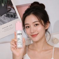 Flacon vide carré sans air de 50 ml à mécanisme rotatif pour crème visage, conception à double paroi