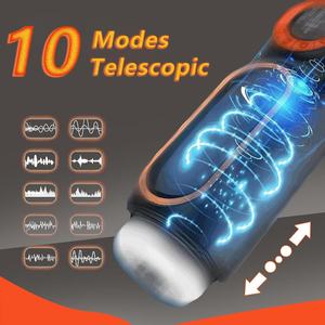 Vente chaude Réel Masturbateur Masculin Électrique TPE Poussée et Sucer Pénis Masseur Machine <span class=keywords><strong>Sex</strong></span> Toy Masturbation Coupe - Product Image 5