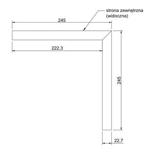 Perfil de Aluminio Moderno para Revestimiento de Base, Zócalo para Terraza y Jardín, con Borde Impermeable y Larga Duración en Exteriores - Product Image 2