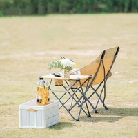 Table de camping pliante portable Oxford pour pique-nique léger en plein air avec porte-gobelet