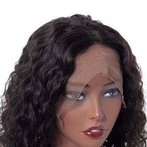 Perruque en cheveux humains à dentelle frontale transparente HD à ondulation lâche en gros à bas prix, cheveux vierges indiens, perruque à dentelle frontale pour femmes noires - Product Image 4