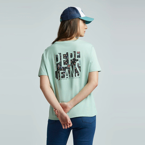 Camiseta de Cuello Redondo para Mujer, Tejido Ecológico de Rayón de Bambú, Tacto Suave, Manga Corta, Ropa Casual de Verano, Apliques Personalizables - Product Image 3