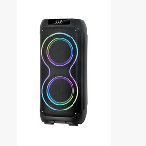 Altavoz portátil para fiestas al aire libre de 12 pulgadas y 60W con luces LED RGB, micrófono inalámbrico dual, caja de sonido karaoke con Bluetooth y control de ecualización. - Product Image 2
