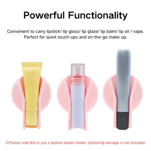 Silicone Lip Gloss <b>Holder</b> Phone Case With Back Adhesive Lip <b>Holder</b> for <b>iPhone</b> and Android Lip Balm Case (Lipgloss NOT Included) - Product Image 2