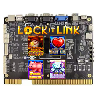Carte de jeu PCB à monnayeur Lock It Link 4-en-1 pour jeux de compétences à écran vertical, pour machine de divertissement d'arcade