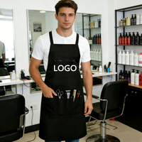 Delantal Impermeable Personalizado con Bolsillos con Cremallera, MOQ Bajo, Adecuado para Trabajos con Bandejas, Personal de Tiendas, Estilistas y Baristas