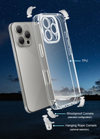 Pour iPhone 16 Pro Max 15 14 Plus étui souple en TPU couleur bonbon pour iPhone 13 12 11 Pro 4 coins détachables Style étui de téléphone transparent