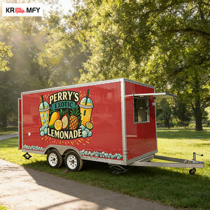 Remolque de Comida Móvil Cuadrado de Fibra de Vidrio y Acero Galvanizado con Certificación DOT CE, Equipado para Hot Dogs, Pizza y Papas Fritas - Product Image 5