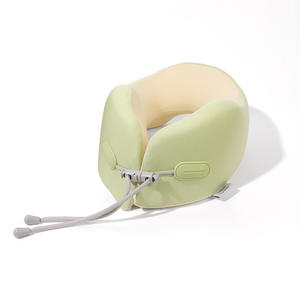 Almohada de Viaje en Forma de U de Espuma Viscoelástica, Soporte Portátil para Avión y Tren, Color Sólido con Logotipo Adhesivo - Product Image 1