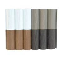 Panneau mural extérieur imperméable et ignifuge pour la maison, panneau mural en composite bois-plastique, revêtement mural creux, décoration de façade, 5 ans