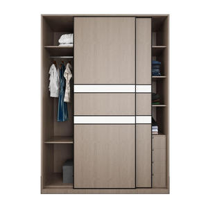 Porte Scorrevoli in Legno su Misura Moderne; Armadio Contenitore; Cabina Armadio per Soggiorno/Camera da Letto; Ultimo Modello di <span class=keywords><strong>Appendiabiti</strong></span>; Design Armadietto Compatto - Product Image 3