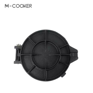 Mcooker 18cm besi cor mesin penggulung telur 7 inci, besi cor <span class=keywords><strong>Tortilla</strong></span>, panci tekan untuk memasak makanan renyah, cetakan memanggang telur