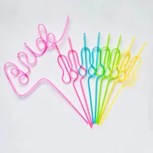 Bridal Wedding Gift Bach Bash hot pink bride Assorted Colors Silly Willy Straws kit bachelor party girls night bride penis straw
