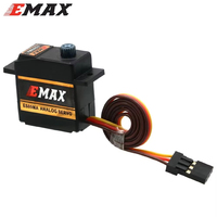 Servomoteur analogique micro en métal EMAX officiel ES09MA à double roulement, spécifiquement conçu pour les hélices de voilure de voitures RC et d'hélicoptères Trex 450, pièces de bricolage
