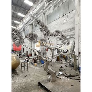 Escultura de Silueta Humana Art Deco M122 de Acero Inoxidable, Impermeable, Duradera, Multifuncional, para Montaje en Suelo Exterior, Arte para Plazas - Product Image 5