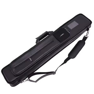 Luxe Poolstokken Tassen 1/2 Rod Box PU Leder Snooker Biljart Harde Koffer Stijlvolle Opbergruimte - Product Image 6