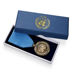 Medallas conmemorativas troqueladas, Metal de latón personalizado con cortina corta - Product Image 1