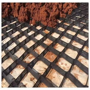 <span class=keywords><strong>Geocelda</strong></span> de HDPE negra de alta densidad tipo panal OEM para refuerzo de caminos, estabilizador de grava, muro de contención y taludes - Product Image 4