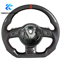 Volant en fibre de carbone forgé pour Audi A4 A4L B7 A6L C6 A3 8P Sportback TT 8N MK1 Rs7 Rs5 S3 B9 A7 8v S4 B9 B8 S5 Rs6 R8