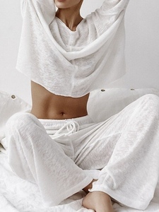 ชุดนอน100% ออร์แกนิคคุณภาพเยี่ยมระบายอากาศได้ดีทุกฤดู - Product Image 5