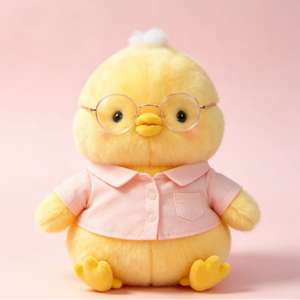 Peluche Ecologico a Forma di Piccola Gallina Gialla, Bambola Kawaii, Cuscino Peloso a Forma di Gallina, Giocattoli per Bambini, Regali per Attività - Product Image 3