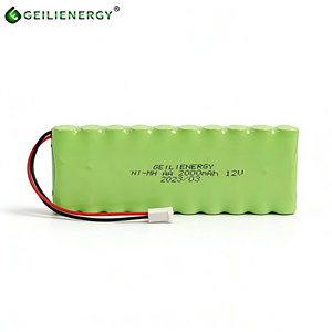 Pack de batteries rechargeables Ni-MH <span class=keywords><strong>AA</strong></span> 12V 2000mAh pour éclairage d'urgence et alimentation de secours - Product Image 1