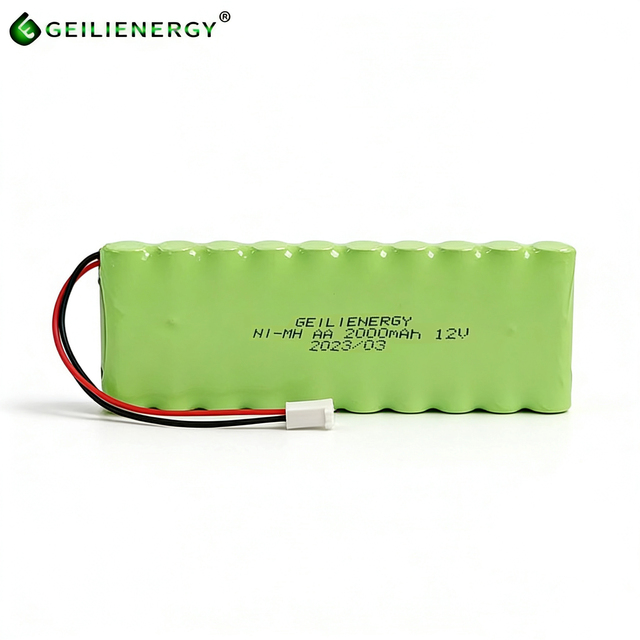 12V Ni-MH AA 2000mAh Rechargeable Battery Pack for Emergency Light Backup Power