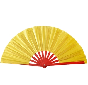 Éventail en plastique écologique thème ange, rouge, 33 cm, motif cadre photo, pour la danse des enfants, les fêtes, les mariages, la décoration et les cadeaux - Product Image 2