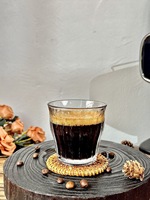 Tasse à café en verre de style Instagram, design moderne et minimaliste, origine Wenzhou, pour Americano glacé et Cold Brew