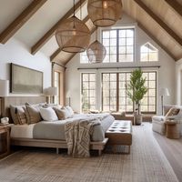 Maison préfabriquée de luxe à deux étages, design moderne, style grange, toit triangulaire en bois, maison préfabriquée en forme de A
