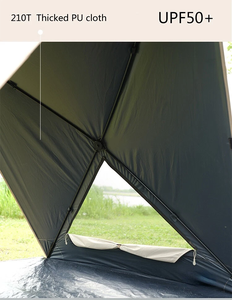 Tenda da Spiaggia Portatile Leggera per 2-4 Persone, Montaggio Rapido, Impermeabile, con Ventilazione a Rete, Tenda da Campeggio Portatile, Parasole OEM - Product Image 4