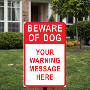 Letrero Personalizado de Advertencia de OSHA con la Leyenda 'Cuidado con Perros', 7x10 Pulgadas, Aluminio Resistente a la Oxidación 040, Letrero de Seguridad con la Leyenda 'Prohibido el Paso' para Propiedades - Product Image 5