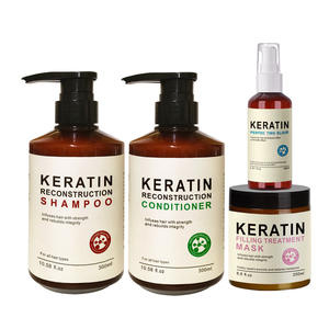 Ensemble de shampooings antipelliculaires à la kératine avec contrôle du sébum hydratant pour l'amélioration des frisottis - Product Image 1