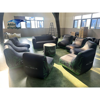 Canapé gonflable personnalisé, chaise hermétique pour deux personnes, pour courses automobiles, lancement de produits, événements, mobilier
