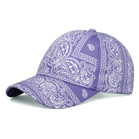 Chapeau de soleil d'été pour femmes, casquette de baseball brodée à la main imprimée de fleurs Paisley, popeline Oxford, motifs Argyle, vente en gros