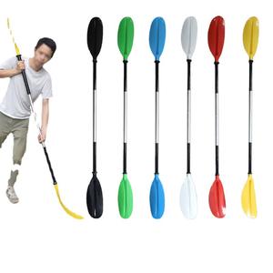 Pala de kayak de aleación de aluminio de doble cabezal, 220 cm, 4 secciones, para pesca y rafting en lagos y ríos - Product Image 3