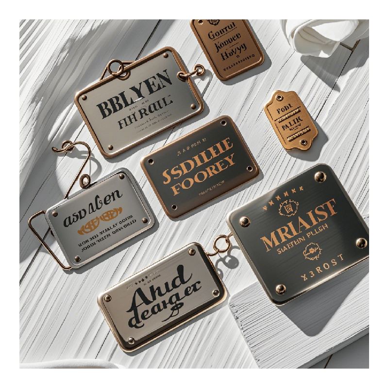 Printing Metal Badge Permanent Adhesive Brass logo Sticker Anodised Aluminium Name Plate Etched Nameplate Stainless Steel Labels