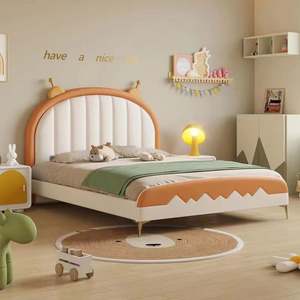 Cama de niño famoso de Internet para niño, cama de madera maciza de 1,2 m, cama de princesa para niña, cama moderna, 1,5 m - Product Image 2