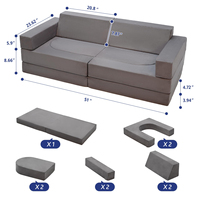 Sillón Toggo Moderno y de Tendencia para Sala de Juegos Infantil, Sala de Estar, Hotel, con Compresión al Vacío, Asiento Cómodo y Suave para Dormitorio