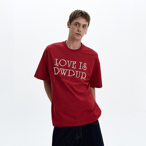 T-shirt pour homme en coton 100% de haute qualité, luxueux, à manches régulières, surdimensionné, tricoté lourd, perlé, personnalisé - Product Image 2